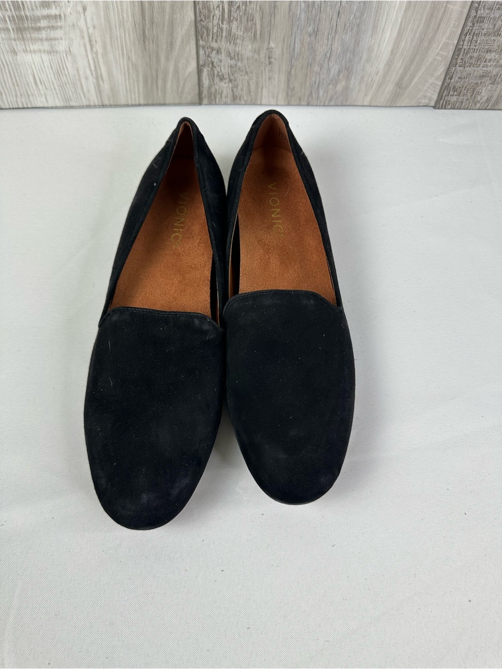 Black Suede Loafers - Slip-On Flats - Picture 2 of 5